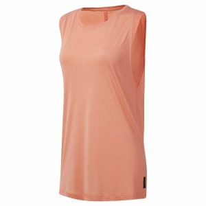 Reebok Training Supply Solid Muscle Muskelshirt Damen - Rosa - DE 396-ITK